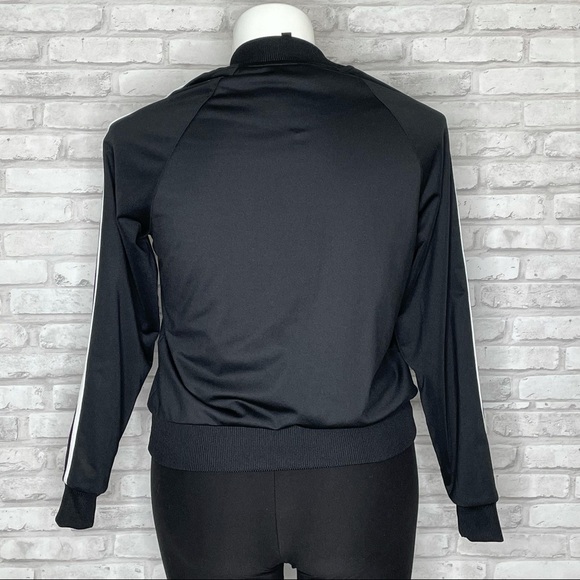 Torrid black & white stripe active track jacket 00 m/l - Picture 6 of 9